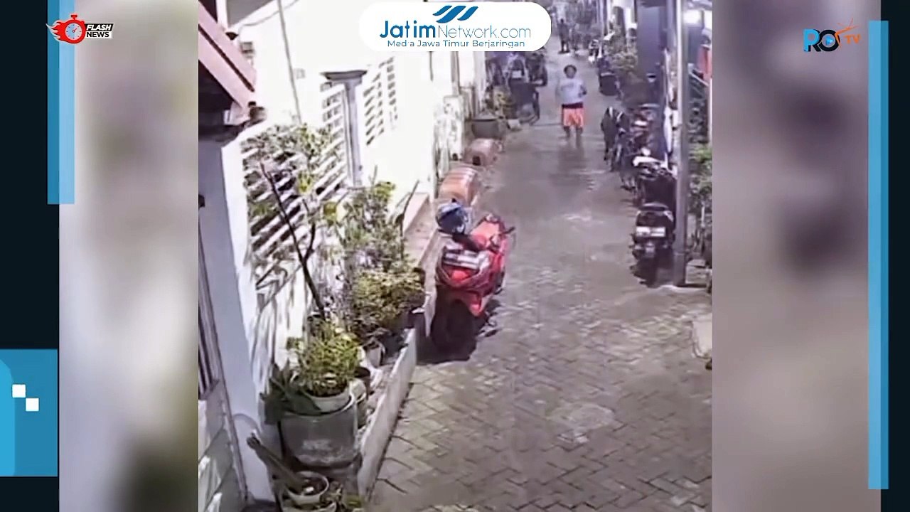 Momen Tiga Bocah Berniat Maling Motor