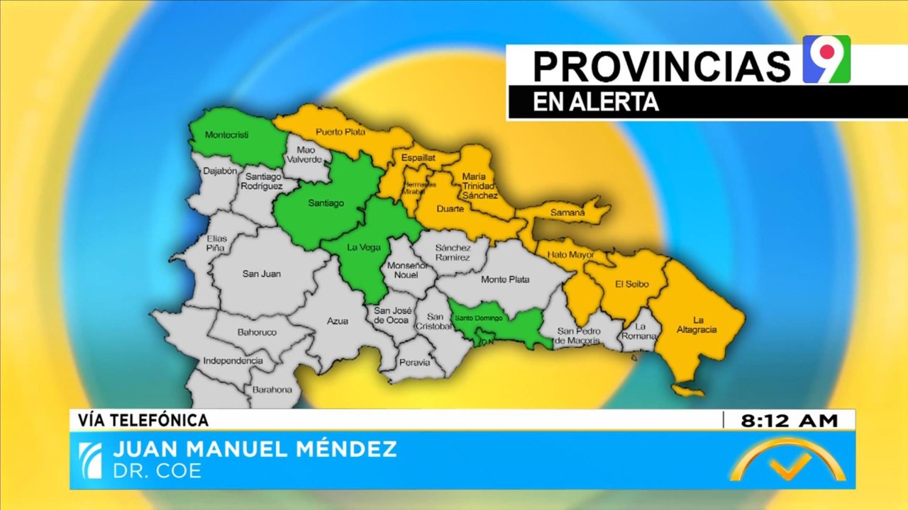 Aumentan cantidad de provincias en alerta por lluvias  | El Despertador