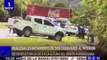 A la venta de celulares se dedicaba una de las personas halladas dentro de carro