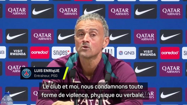 Luis Enrique : Je ne vois des sanctions que pour le PSG...