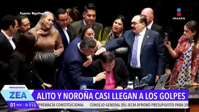Alito Moreno y Gerardo Fernández Noroña chocan en el Senado
