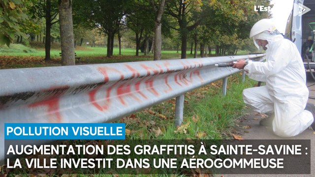 C'est la chasse aux graffitis à Sainte-Savine, qui constate une augmentation des tags