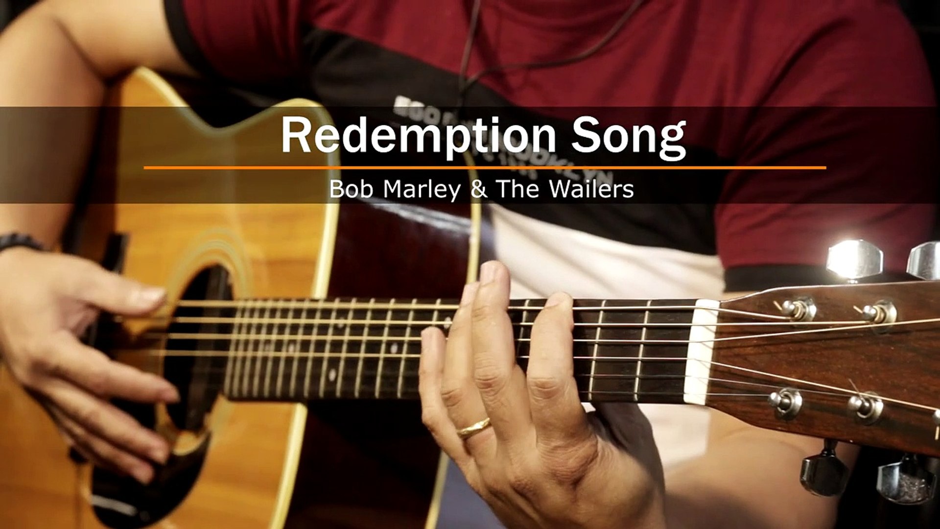 ⁣Redemption song - Bob Marley (Acoustic karaoke)