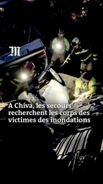 A Chiva, les secours recherchent les corps des victimes des inondations