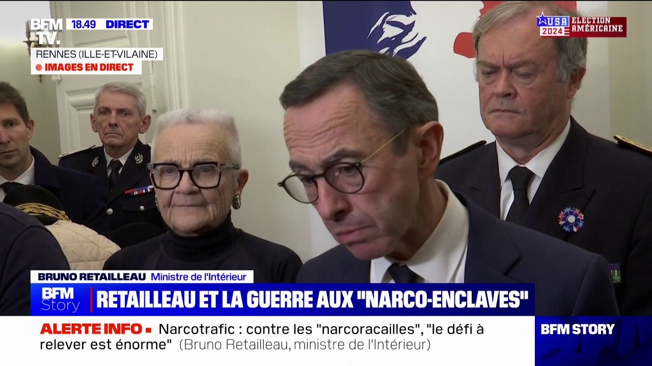 Lutte contre le trafic de drogue: "Le ministère de l'Intérieur et le ministère de la Justice doivent être au coude-à-coude", plaide Bruno Retailleau