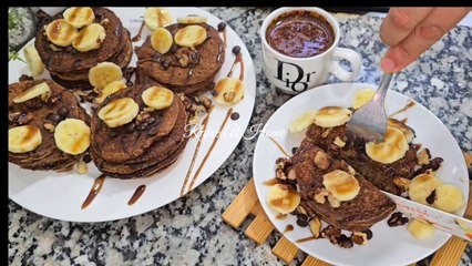 عندك شوية موزضيفي عليه ملعقة قهوة وحضريها في5دقائق بدون سكر ولا دقيق أبيض ولافرن جربيها غتولي مدمنة