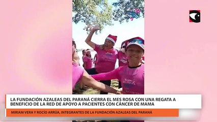 La Fundación Azaleas del Paraná cierra el Mes Rosa con una regata a beneficio de la red de apoyo a pacientes con cáncer de mama