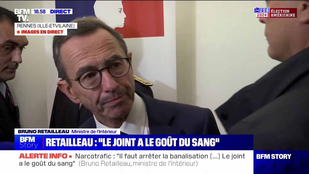Bruno Retailleau dénonce des trafiquants de drogues "qui parviennent à corrompre, y compris jusque dans l'administration de l'État"