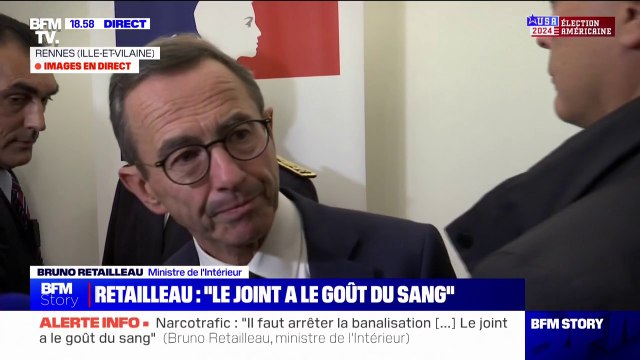 Bruno Retailleau dénonce des trafiquants de drogues qui parviennent à corrompre, y compris jusque dans l'administration de l'État