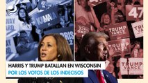 Harris y Trump batallan en Wisconsin por los votos de los indecisos