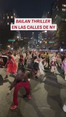 Una calle entera de NY bailando 'Thriller' en Halloween