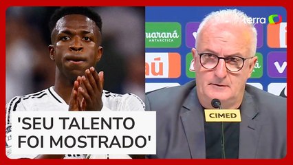 Dorival vê como injusta derrota de Vini Jr na Bola de Ouro e diz: 'Ganhou o respeito do seu povo'