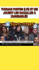 Thomas Portes de LFI joue les racailles à l'Assemblée Nationale face au RN