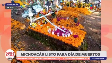 Miles de familias comienzan a llegar a los panteones de Pátzcuaro, Michoacán