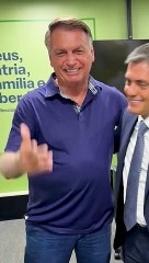 Bolsonaro grava mensagem de apoio ao advogado Everardo Gueiros, candidato à presidência da OAB-DF