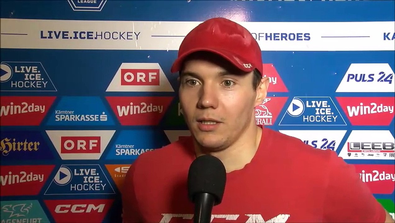 Clemens Unterweger (KAC) nach der Niederlage gegen Innsbruck