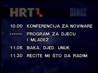 HRT 1 30.04.1995. - TV raspored