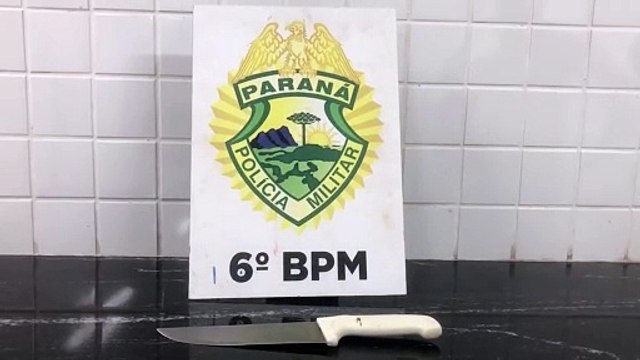 Olha a faca! Idoso ameaça companheira com faca e acaba detido pela PM em Ibema
