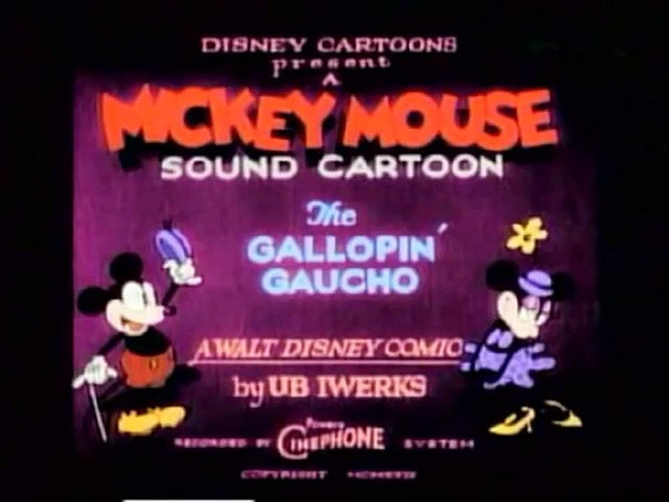 Mickey Mouse - The Gallopin' Gaucho (color)