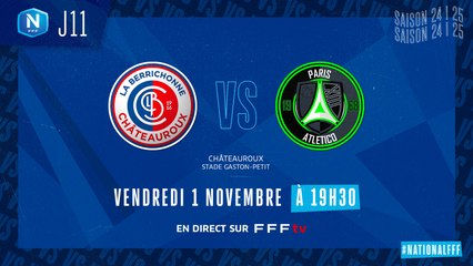 J11 Résumé du Match LB Châteauroux vs Paris 13 Atletico (1-1) ⚽