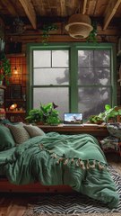 Stormy weather with luxury resort sanctuary.