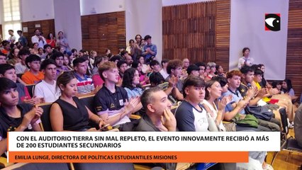 Con el auditorio Tierra Sin Mal repleto, el evento Innovamente recibió a más de 200 estudiantes secundarios