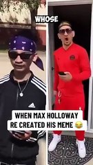 MMA Fighter Max Holloway recreates the "Turn it UP!" Meme
