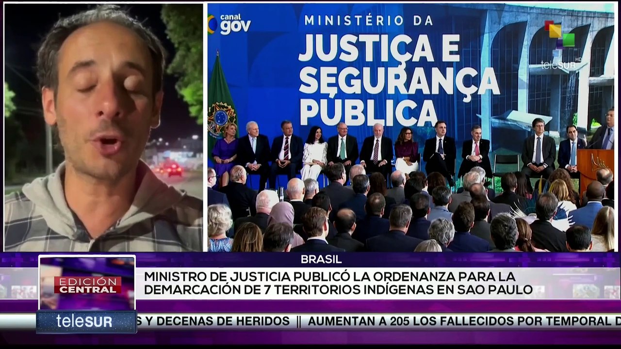 Ministerio de Justicia autorizó demarcación de 7 tierras indígenas en Sao Paulo