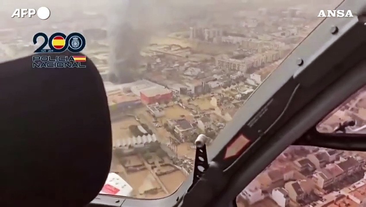 Maltempo in Spagna, le immagini dall'alto delle zone devastate
