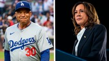 Kamala Harris, candidata a la presidencia de EU, felicita a Dave Roberts tras el triunfo de los Dodgers