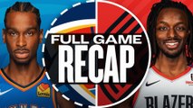 Game Recap: Thunder 137, Trail Blazers 114