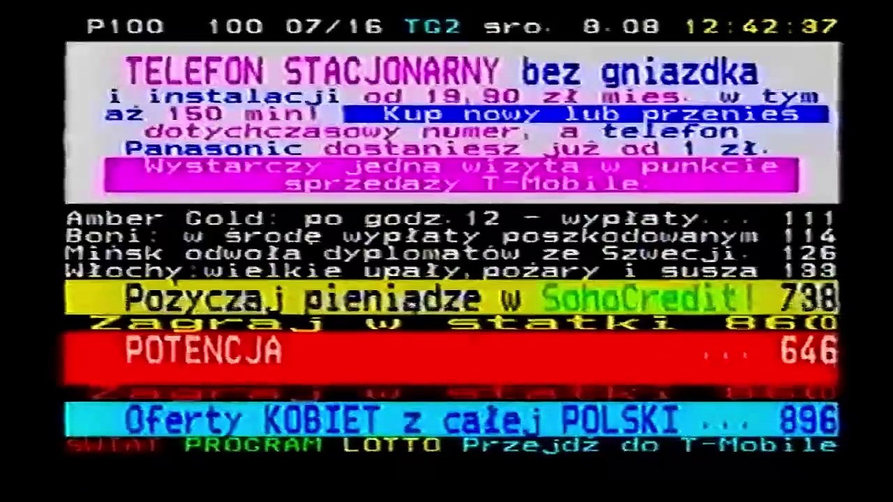Teletekst - 8.08.2012