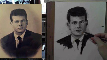 Ritratto con colori ad olio