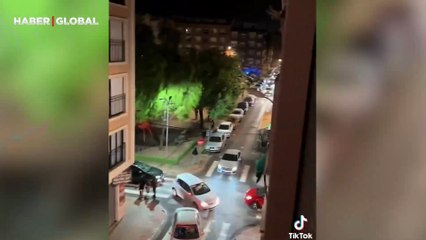 İspanya’daki ölümcül sel felaketi anbean böyle gelmiş!