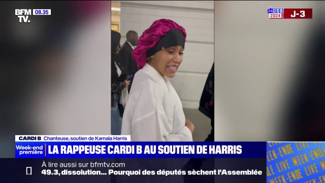 Elle va gagner, grâce à Dieu, soyez-en sûrs : les mots de Cardi B, nouveau soutien de Kamala Harris dans la campagne présidentielle américaine