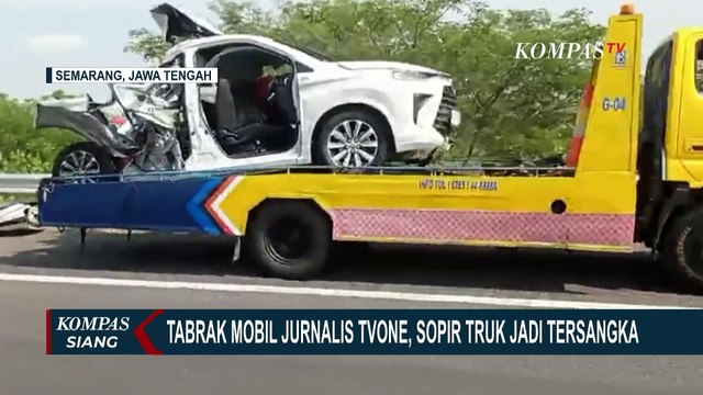 Tabrak Mobil Jurnalis tvOne, Sopir Truk Jadi Tersangka, Polisi: Mengalami Microsleep