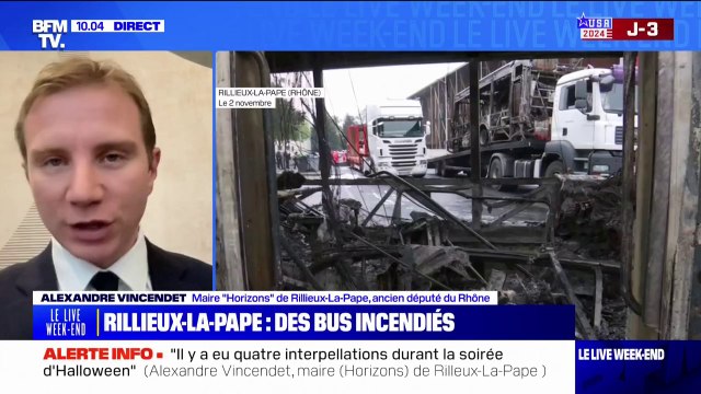 Incendies de bus à Rillieux-la-Pape: Il n'y a rien qui justifiait ces violences , assure Alexandre Vincendet (maire de la ville)