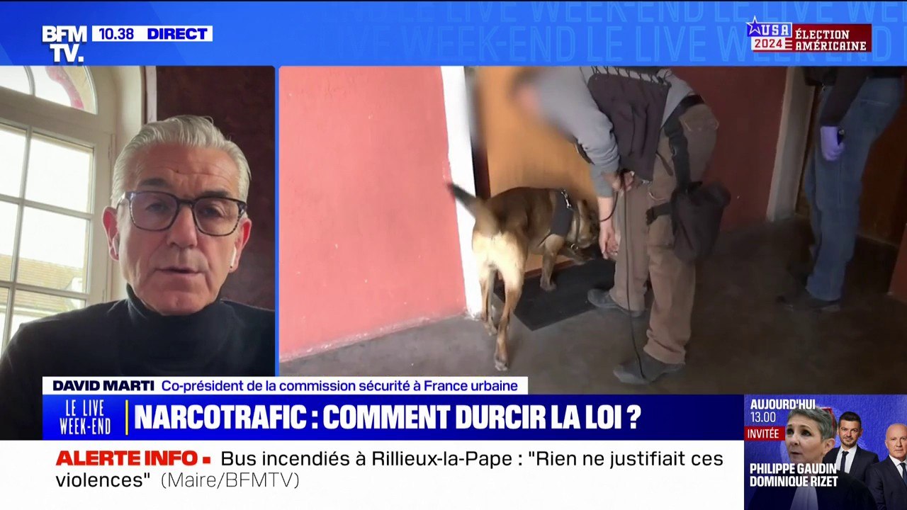 Trafic de drogues: "Il faut un travail de fond, à la fois sur la prévention, la sanction et tout ce qui relève de la justice", estime David Marti (co-président de la commission sécurité à France urbaine)