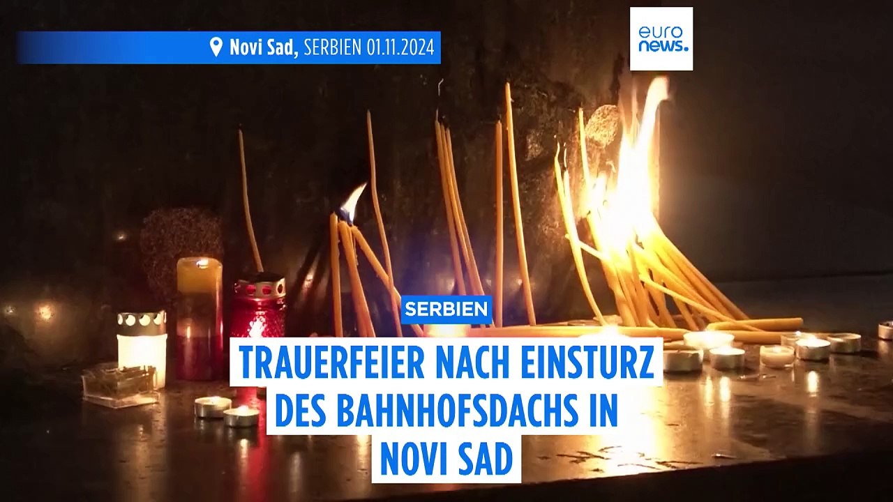 Bahnhofsdach in Novi Sad eingestürzt: 14 Tote