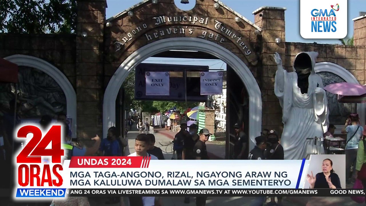 Mga taga-Angono, Rizal, ngayong Araw ng mga Kaluluwa dumalaw sa mga sementeryo | 24 Oras Weekend