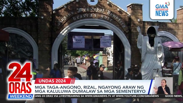 Mga taga-Angono, Rizal, ngayong Araw ng mga Kaluluwa dumalaw sa mga sementeryo | 24 Oras Weekend