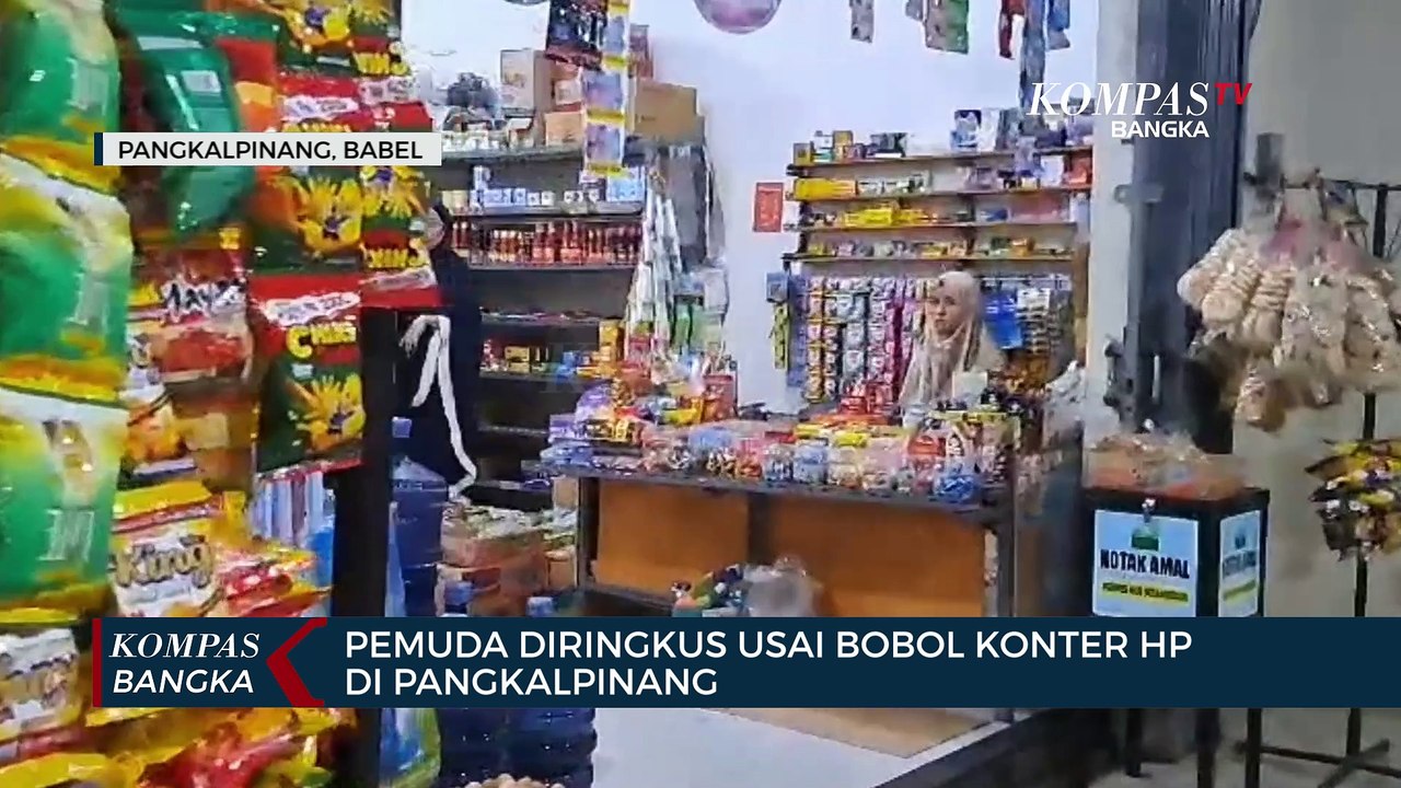 Seorang Pemuda Diringkus Usai Bobol Konter Hp di Pangkalpinang