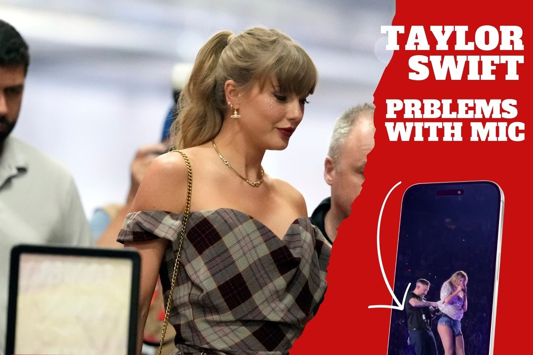 Taylor Swift has a problem with her mic