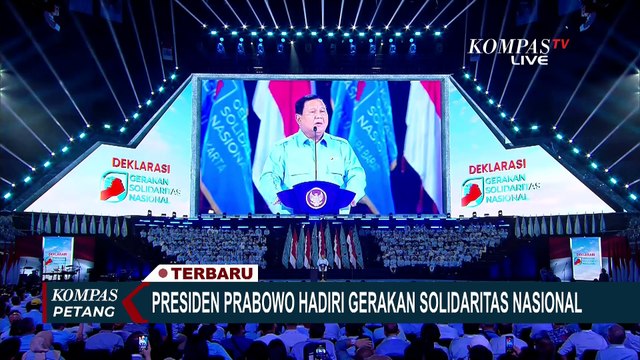Pidato Presiden Prabowo saat Hadiri Deklarasi Gerakan Solidaritas Nasional