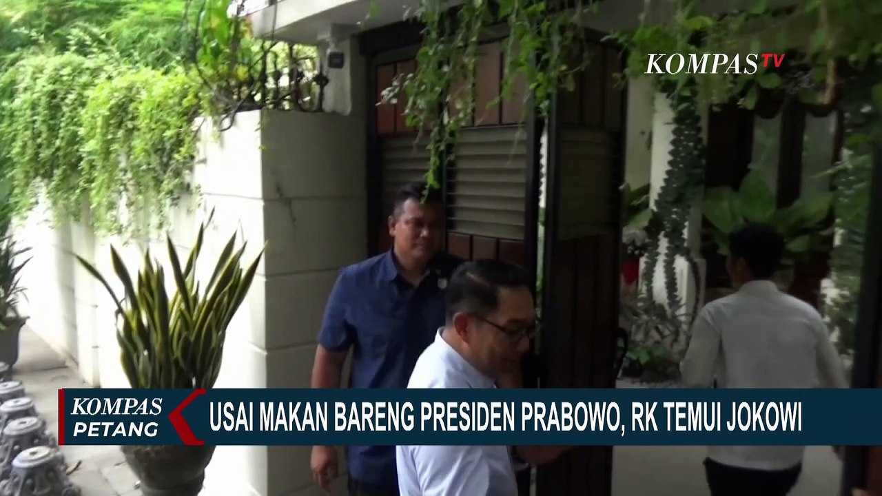 2 Hari Berturut-turut RK Temui Presiden Prabowo dan Mantan Presiden Jokowi, Bahas Apa?