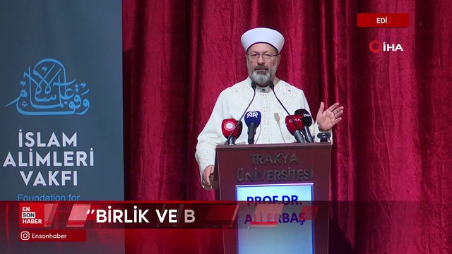 Ali Erbaş: Kudüs'ün kurtuluşu için Müslümanlar birlik olmalı