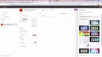 How to USE Microsoft Planner for Office 365 On a Mac - Tutorial 21 - Change Plan Background - Basic