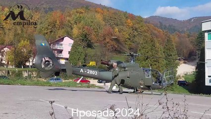 emGAZELA H-45 (SA342) Soko - Helikopter posada bolnica Travnik S24+ 2024
