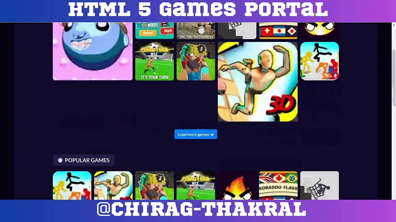Earn Money By Making HTML 5 Games Portal || Part Five