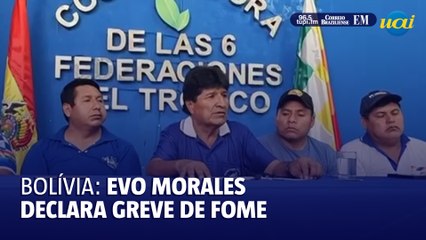 Evo Morales declara greve de fome e pressiona governo